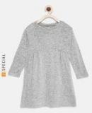 Gap Grey Melange Softspun Long Sleeve Dress Girls