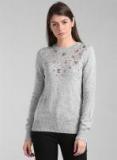 Gap Grey Solid Pullover Sweater Women