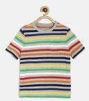 Gap Multicoloured Striped Short Sleeve Pocket Tshirt Boys