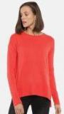 Gap Red Solid Pullover Sweater Women