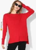 Gap Red Solid Pullover Women