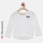 Gap White Polo T Shirt Girls