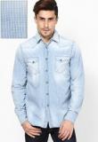 Gas Blue Kant Casual Shirt Men