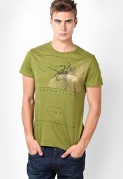 Gas Green Scuba/S Lep. Round Neck T Shirt Men