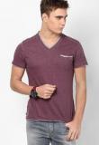 Gas Mauve Aras V/S V Neck T Shirt Men