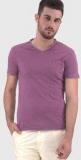 Gas Purple V Neck T Shirt men