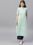 Gerua Sea Green Solid Kurta women