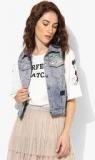 Ginger By Lifestyle Blue Washed Denim Jacket Women