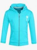 Gini & Jony Aqua Blue Hoodie Girls