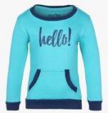 Gini & Jony Aqua Blue Sweatshirt Girls