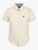 Gini & Jony Beige Casual Shirt Boys