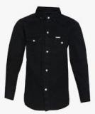 Gini & Jony Black Regular Fit Casual Shrt Boys