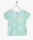 Gini And Jony Blue Printed Top Girls