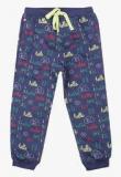 Gini & Jony Blue Printed Track Bottom Boys