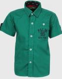 Gini & Jony For Jabong Green Casual Shirt boys