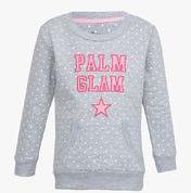 Gini & Jony Grey Milange Sweatshirt girls