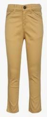 Gini And Jony Khaki Regular Fit Trouser boys