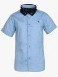 Gini & Jony Light Blue Casual Shirt boys