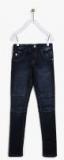 Gini And Jony Navy Blue Mid Rise Regular Fit Jeans Boys