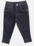 Gini And Jony Navy Blue Regular Fit Mid Rise Clean Look Stretchable Jeans Girls