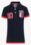 Gini & Jony Navy Blue Regular Fit Polo Shirt Boys