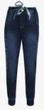 Gini And Jony Navy Blue Slim Fit Joggers Boys