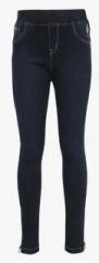 Gini & Jony Navy Blue Washed Jeggings girls