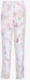 Gini & Jony Off White Printed Regular Fit Trouser girls