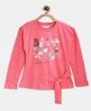 Gini And Jony Pink Printed Top Girls