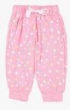 Gini And Jony Pink Regular Fit Printed Formal Trousers girls