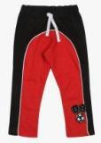 Gini And Jony Red & Black Colourblocked Regular Track Pant Boys