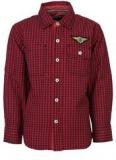 Gini & Jony Red Casual Shirt Boys