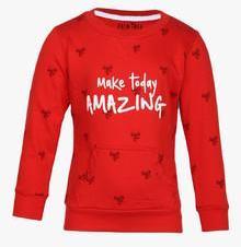 Gini & Jony Red Sweatshirt girls