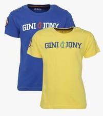 Gini & Jony Value Pack Of 2 Multi T Shirt boys