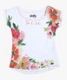 Gini & Jony White Printed Casual Top Girls