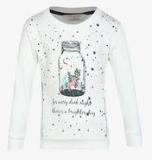 Gini & Jony White Sweatshirt Girls