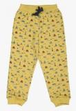 Gini & Jony Yellow Regular Fit Track Bottom Boys