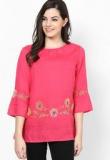 Gipsy Embroidered Pink Tunic Women