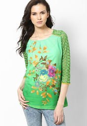 Gipsy Green Embroidered Tunic Women