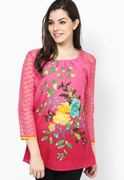 Gipsy Printed Fuchsia Tunic Women