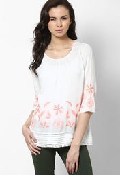 Gipsy White Embroidered Tunic Women