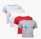 Gkidz Pack Of 5 Multicoloured T Shirts Boys