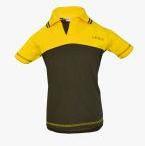 Gkidz Yellow & Black Colourblocked Polo Collar T Shirt Boys