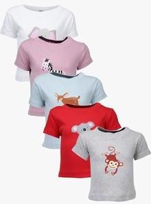 Gkiidz Pack Of Multi Color T Shirts boys