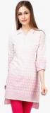 Glam & Luxe Pink Embroidered Tunic women