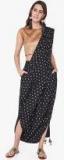 Global Desi Black Printed Dhoti Saree Women