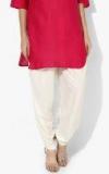 Global Desi Off White Regular Fit Solid Jodhpuris Women