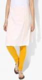 Global Desi Yellow Solid Cotton Jersey Churidar women