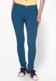 Globus Blue Solid Jeans Women