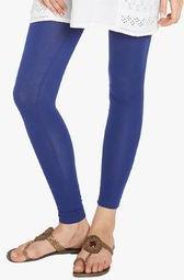 Globus Blue Solid Legging Women